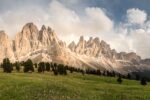 Dolomiten - Gschnagenhardt Alm mit Geislerspitzen, Panoramabilder