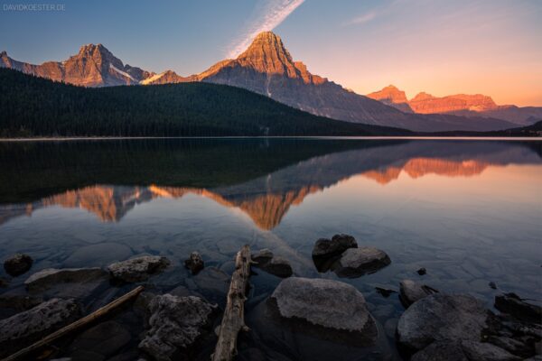 Kanada - Waterfowl Lake mit Mount Chephren